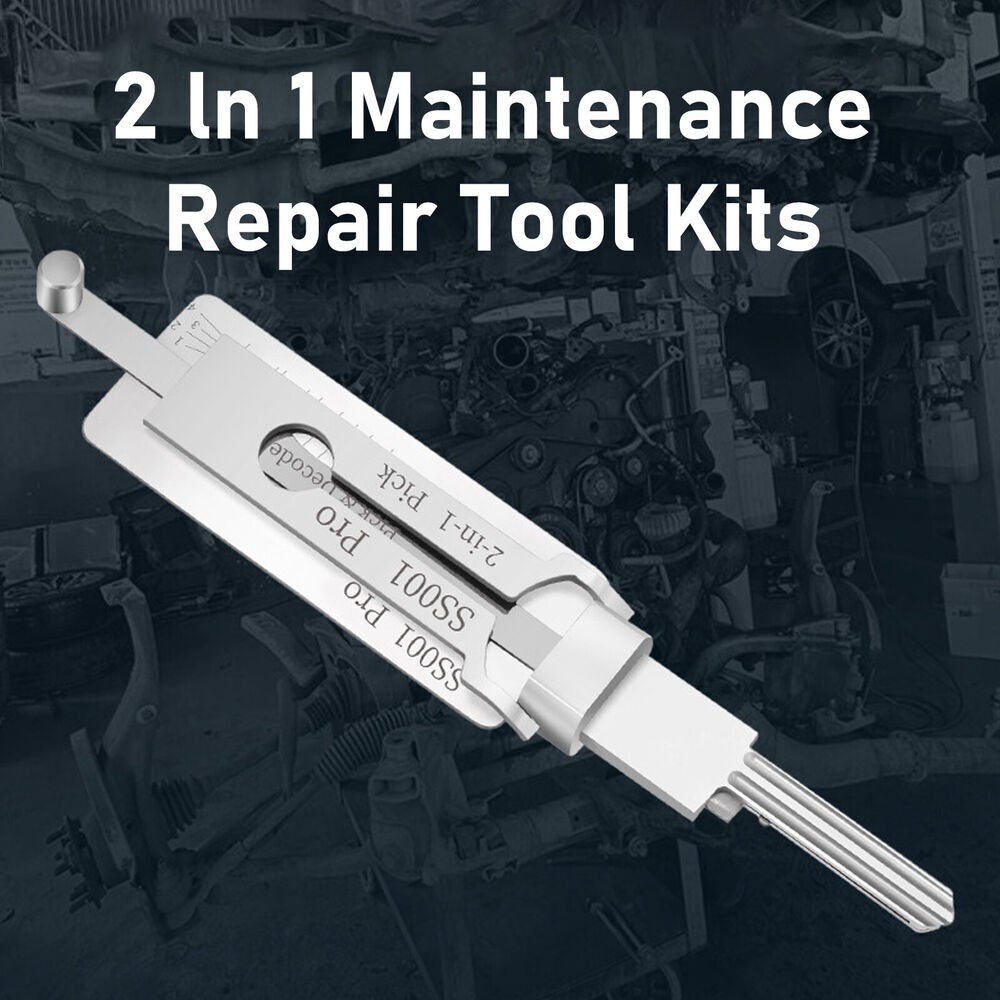 Professional SS001 Key Decoder Tool Stainless Steel for Key Cutting Code Reading