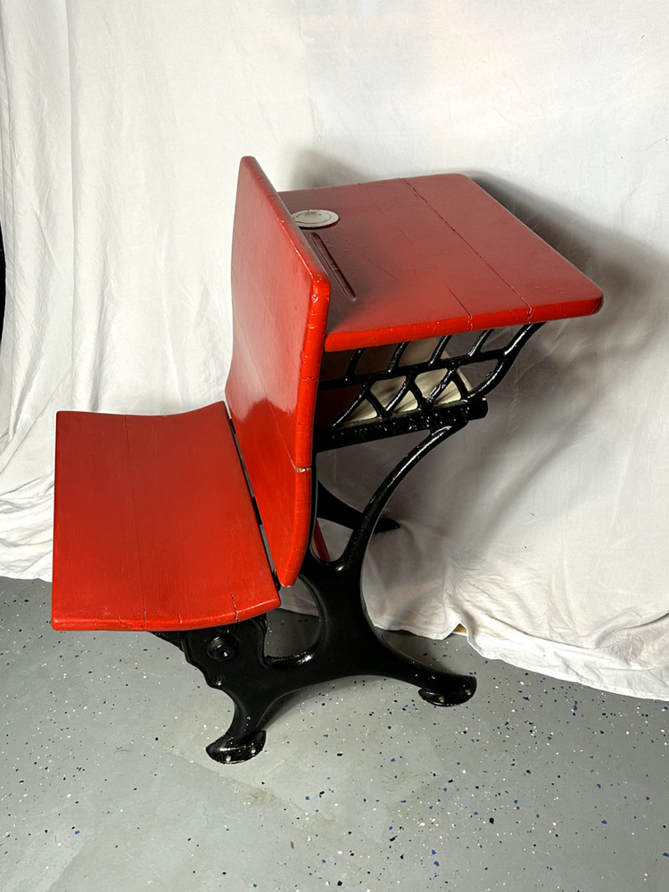 Antique Peabody School Desk
