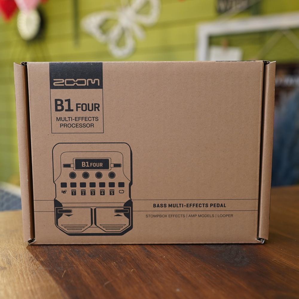 ZOOM B1 FOUR Red Base Multi Effects Processor Pedal Brand New