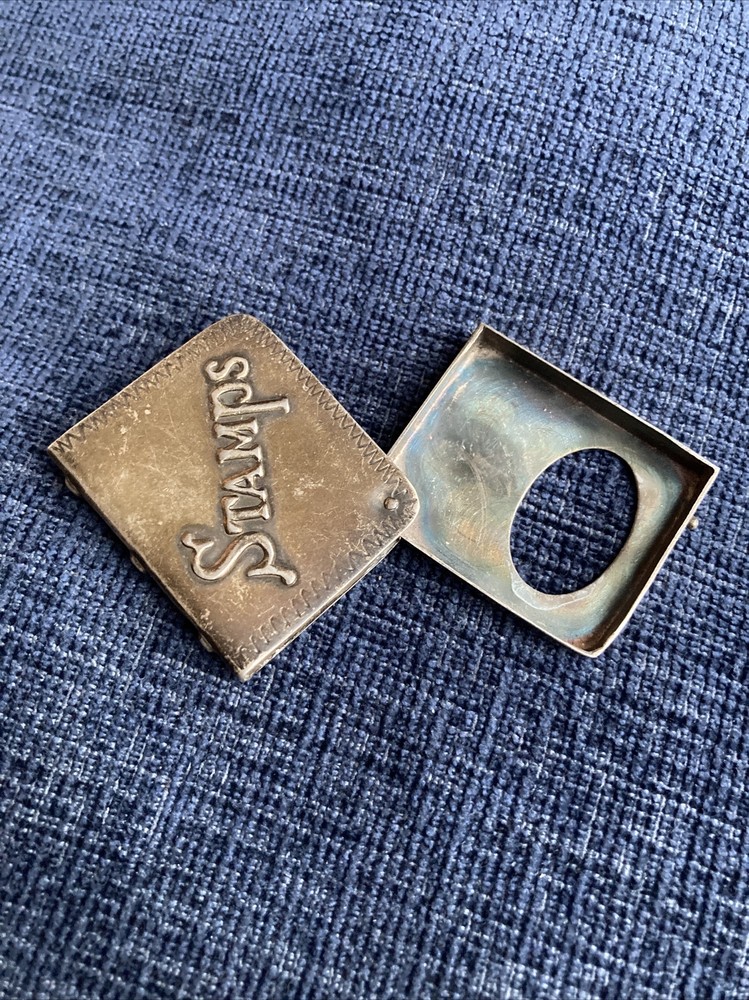 vintage sterling silver stamp box