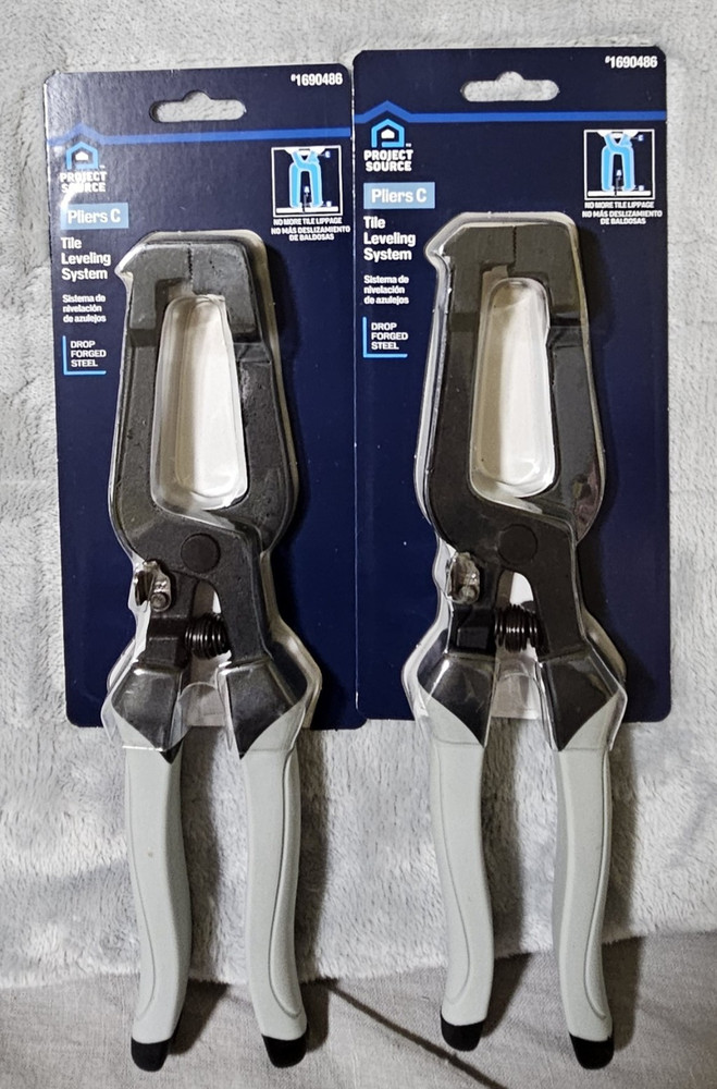 Lot 2 Project Source Tile Leveling System 4" Locking Pliers C 1690486