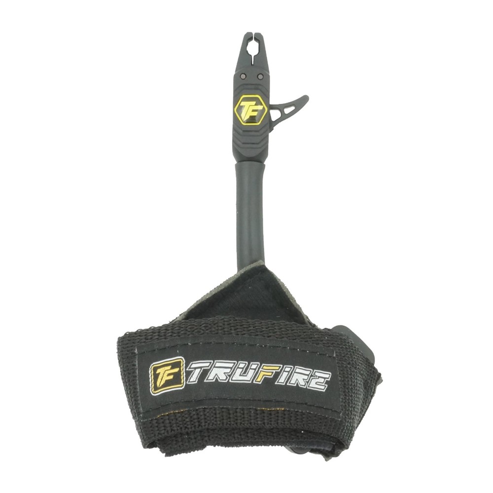 Adjustable Archery Compound Bow Release with Black Wrist Strap - Tru-Fire Style