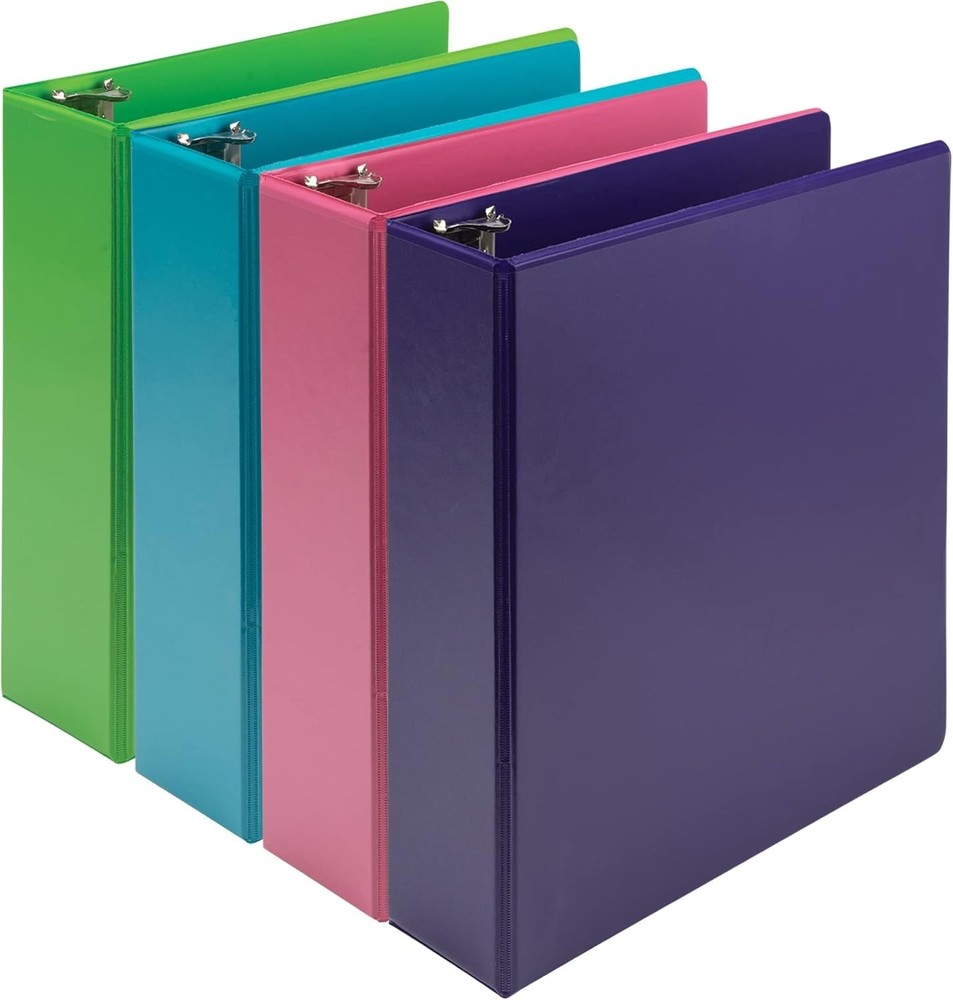 Plant-Based 3 Inch Durable Round Ring, View Binder, Eco-Friendly, USDA Certif...