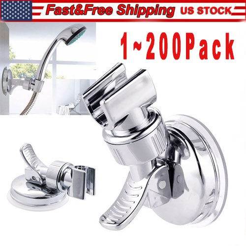 Adjustable Shower Head Holder Suction Cup Handheld Showerhead Wall Mount Bracket