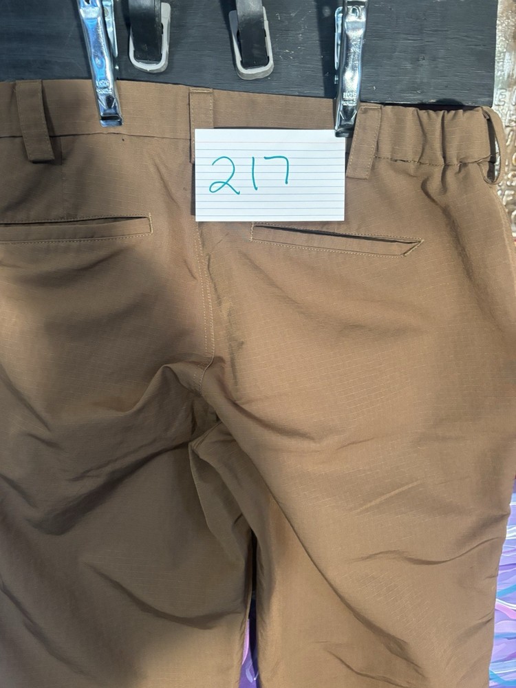 5.11 Tactical Pants Men Brown Solid Rip Stop Pattern Regular Size 36x34 US36/34