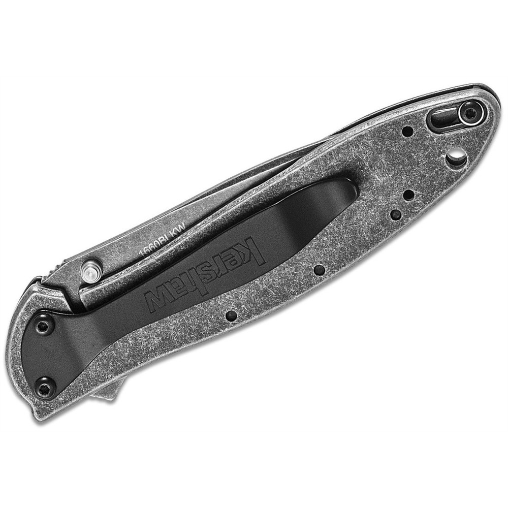 Kershaw Leek Assisted Open Frame Lock Drop Point Blade EDC Folding Pocket Knife