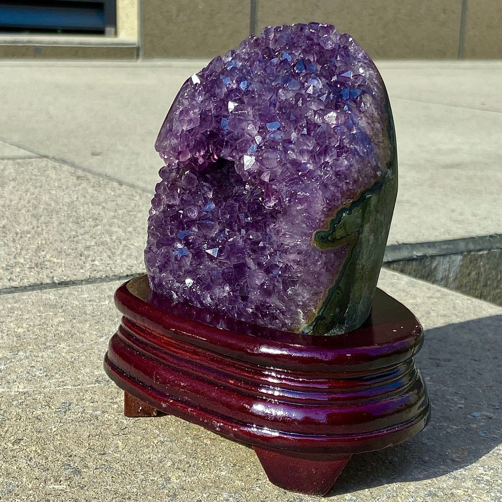 3.41LB Natural Amethyst Uruguay Cave Crystal Cluster Gemstone Geode