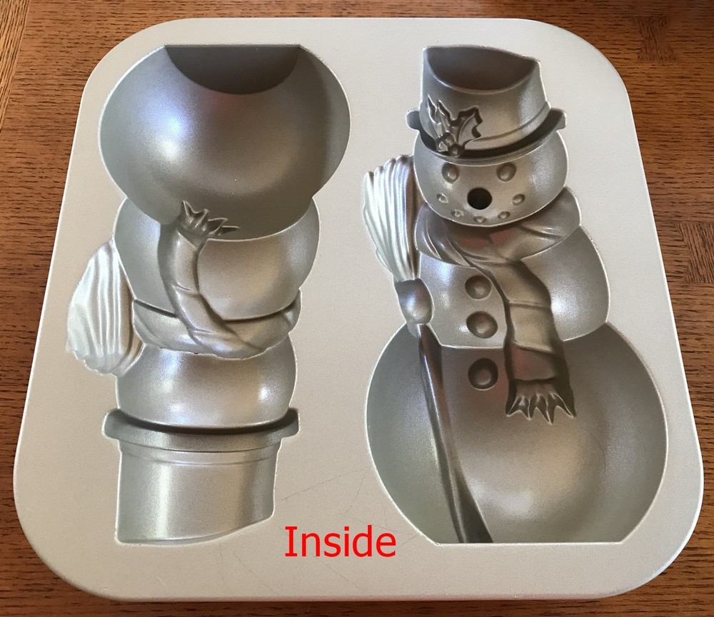 Nordic Ware Snowman Cake Pan 3D Non-Stick