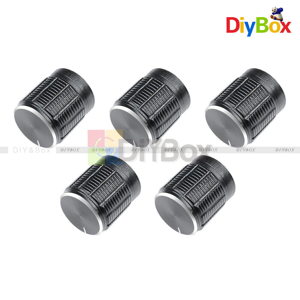 20PCS Useful Volume Control Rotary Knobs For 6mm Dia Knurled Shaft Potentiometer