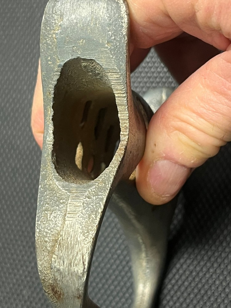 Vintage "OK" iron handled 30"-blade docking saw
