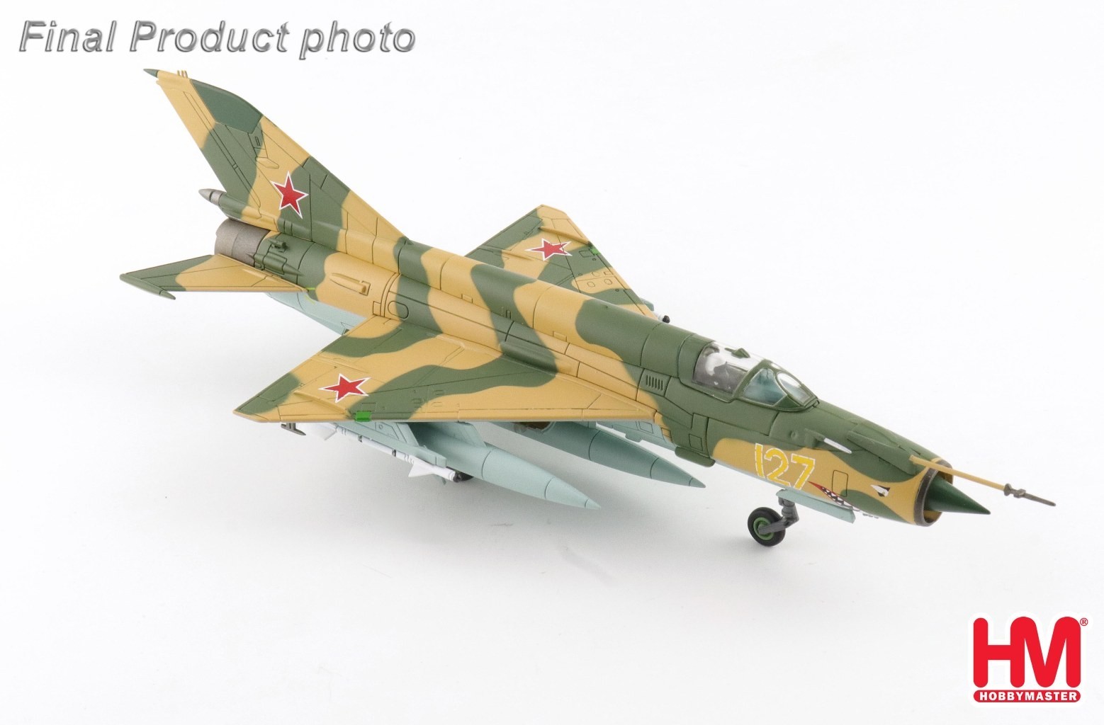 Hobby Master 1:72 MiG-21SM Fishbed-J Soviet 812th UAP Yellow 127 Ukraine HA0154