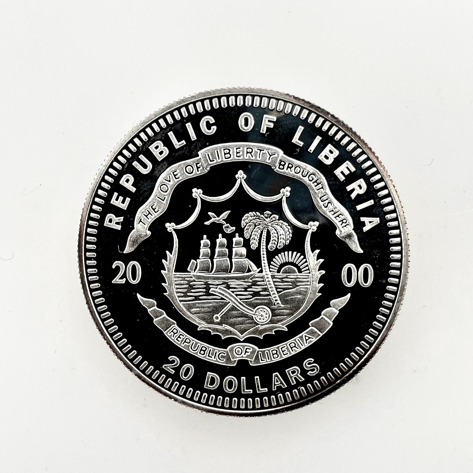 2000 LIBERIA $20 Dollars Lockheed Constellation .999 Silver Proof Coin