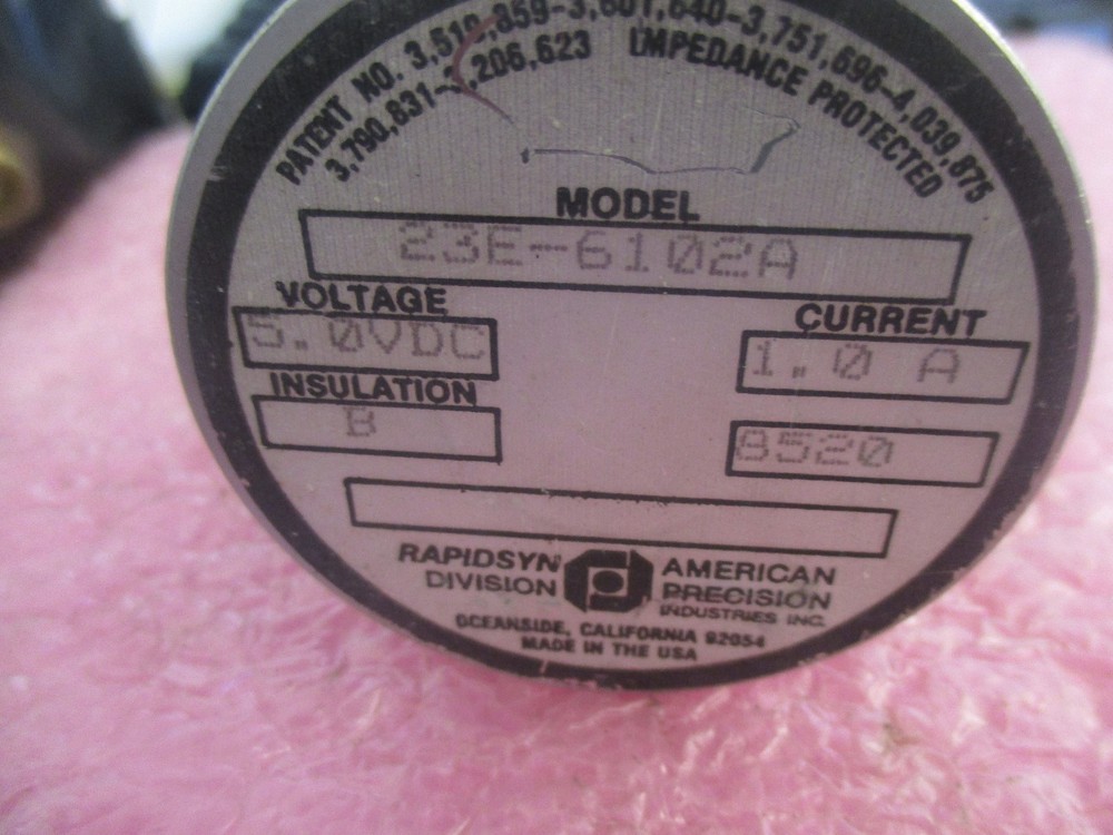 RapidSyn Model: 23E-6102A Motor.
