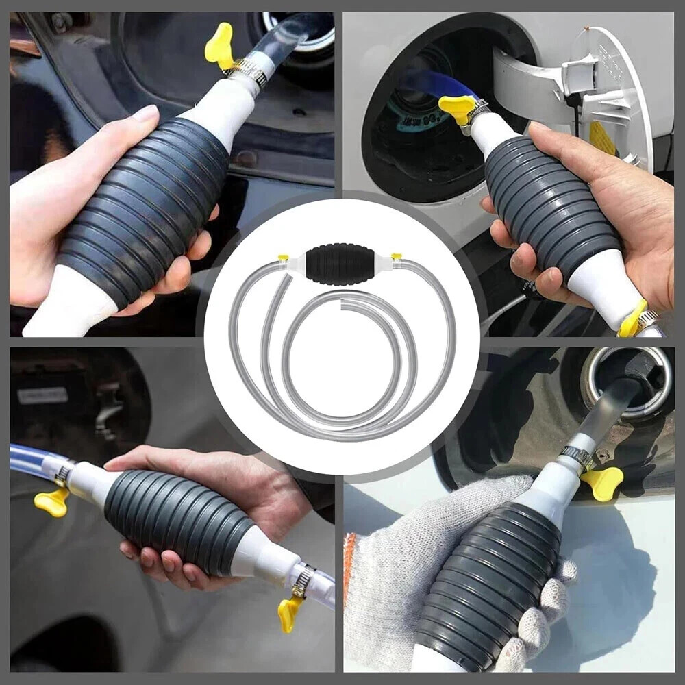 Siphon Hose Hand Pump Portable Manual Fuel Transfer Pump