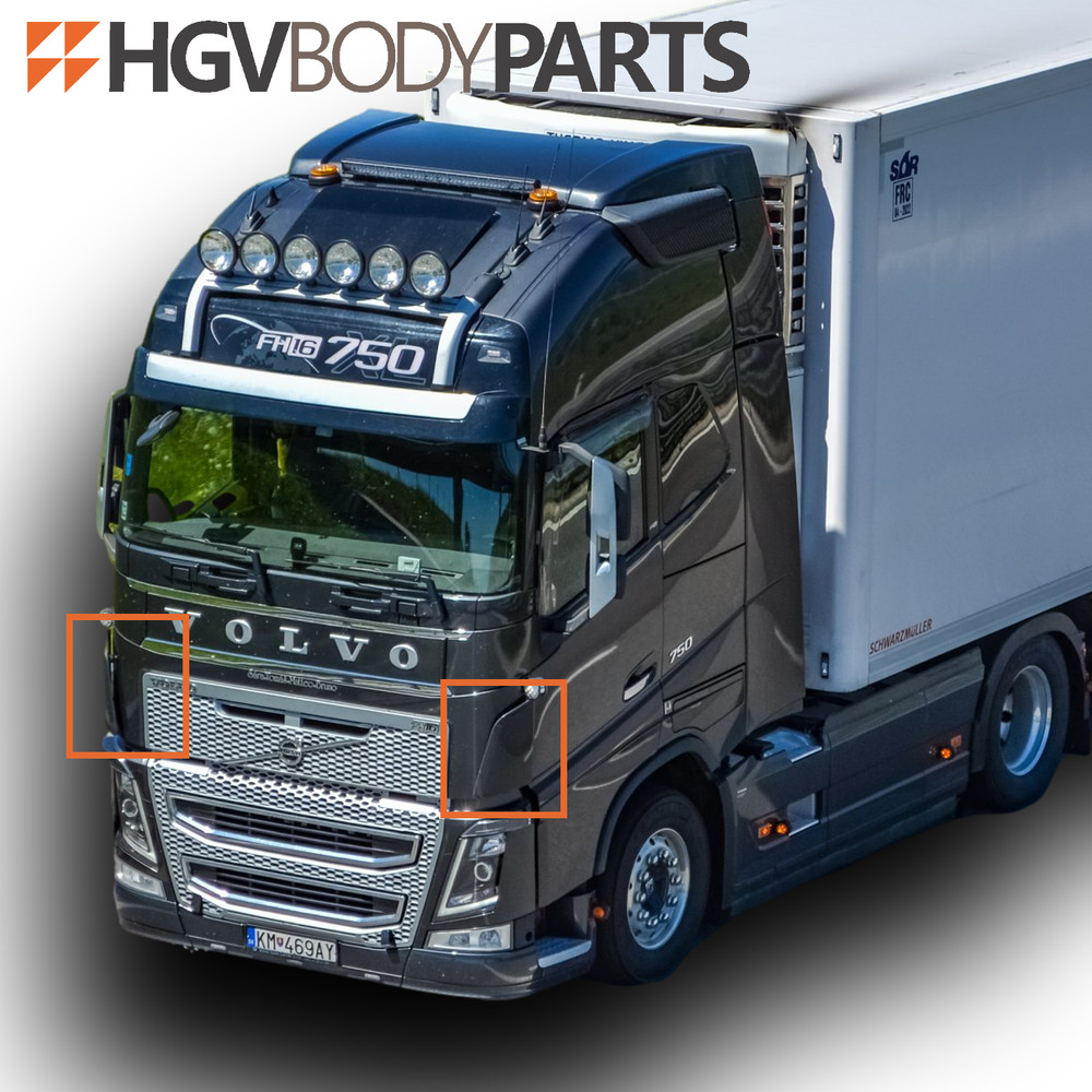 VOLVO FH Cab Corner Deflector Panel WINTER WHITE PAINTED LH