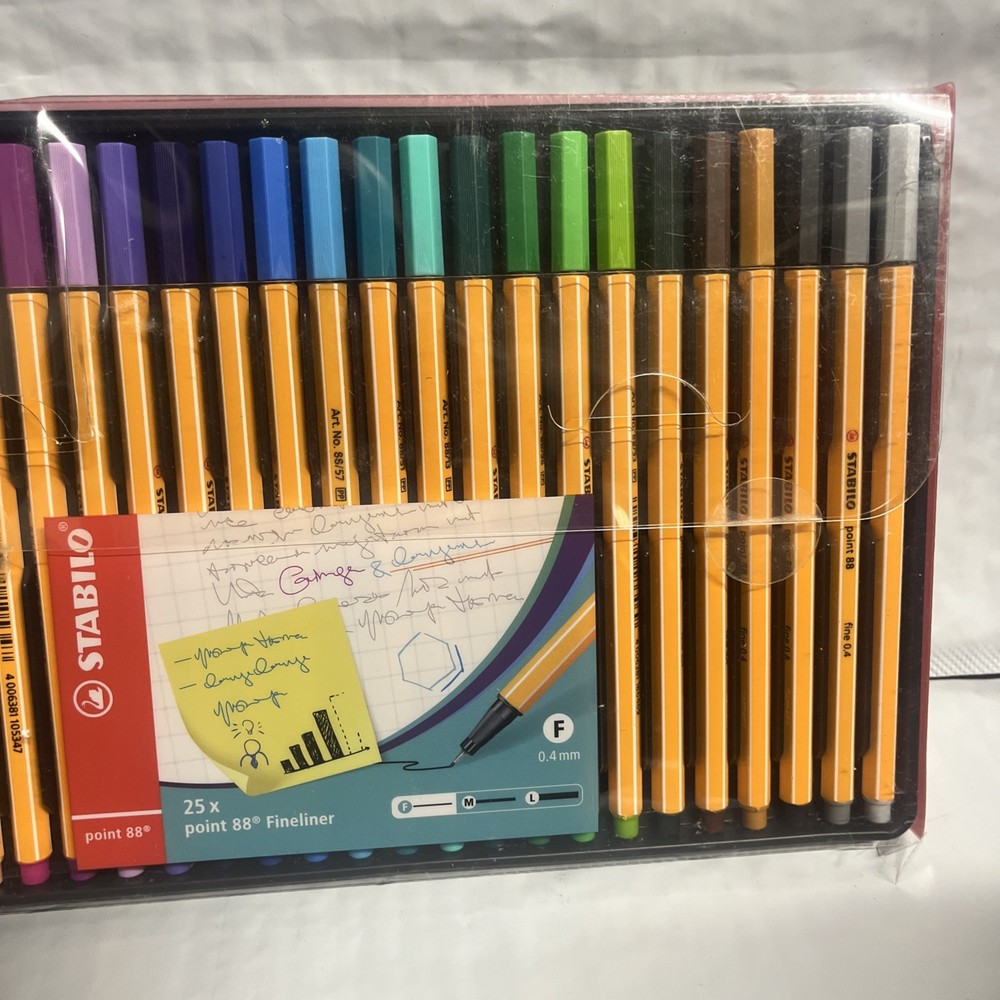 Stabilo Point 88 Fineliner Colored Pens 25-Pack