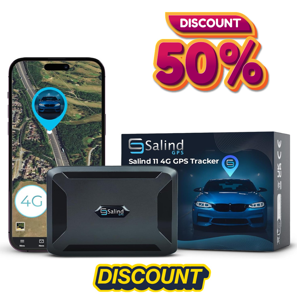 4G GPS Tracker for Vehicles, Real-Time, Magnetic, SIM Included, 70-Day Battery