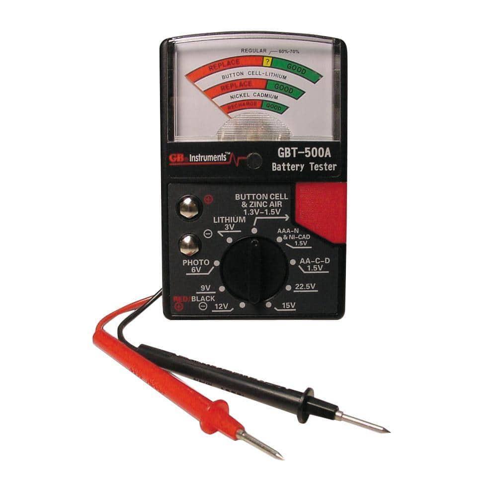 Gardner Bender Battery Tester Analog Volt Meter AA AAA 9V Button Cell