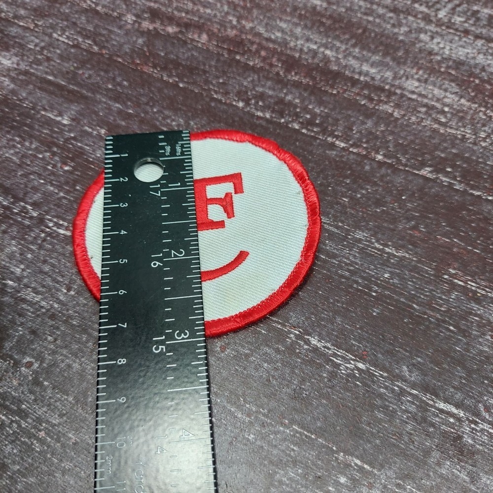 Vintage Red & White Thomas Center Muzzle Embroidered Patch