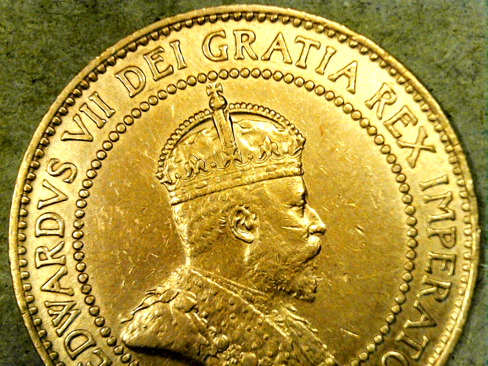 1908 Canada Large Cent Circ. BN Die-Crack Re-Punched Errors King Edward VII