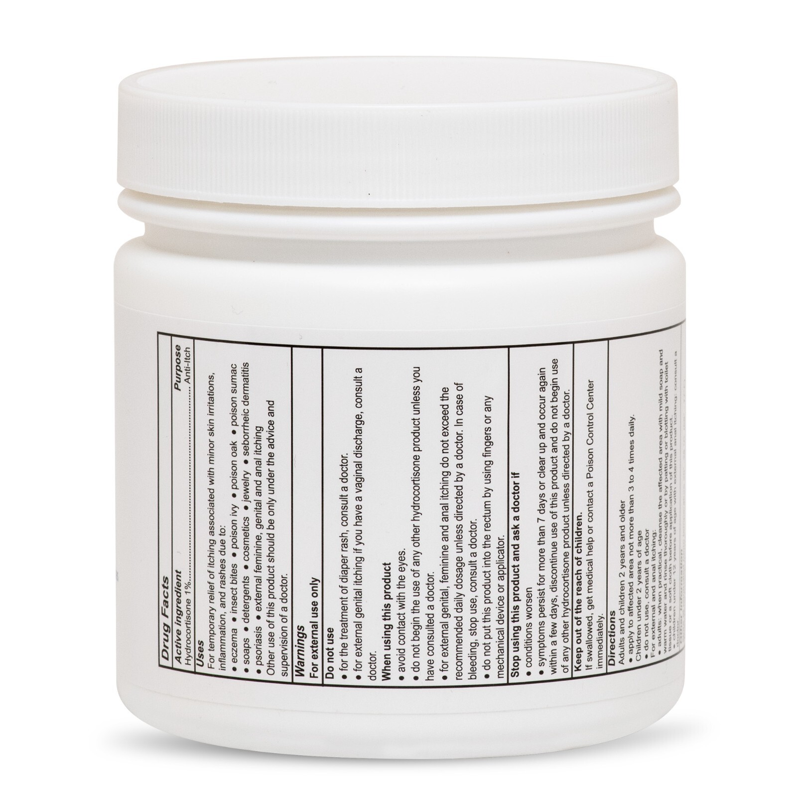 Globe Hydrocortisone Maximum Strength Cream 1% w/ Aloe, 16 oz, Anti-Itch Cream!