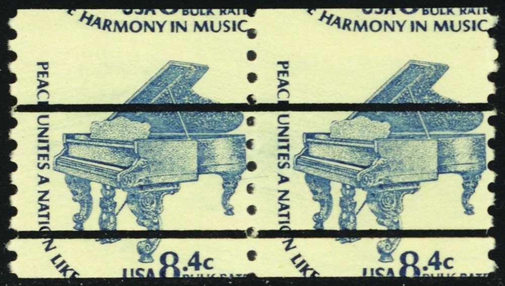 1615C, Mint NH Great Miscut Error Coil Pair * Stuart Katz