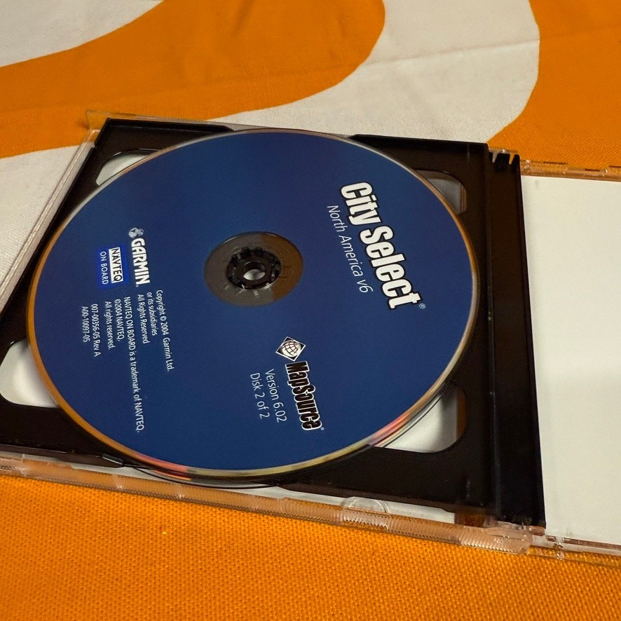 Garmin MapSource City Select North America v6 GPS Update Software CD-ROM