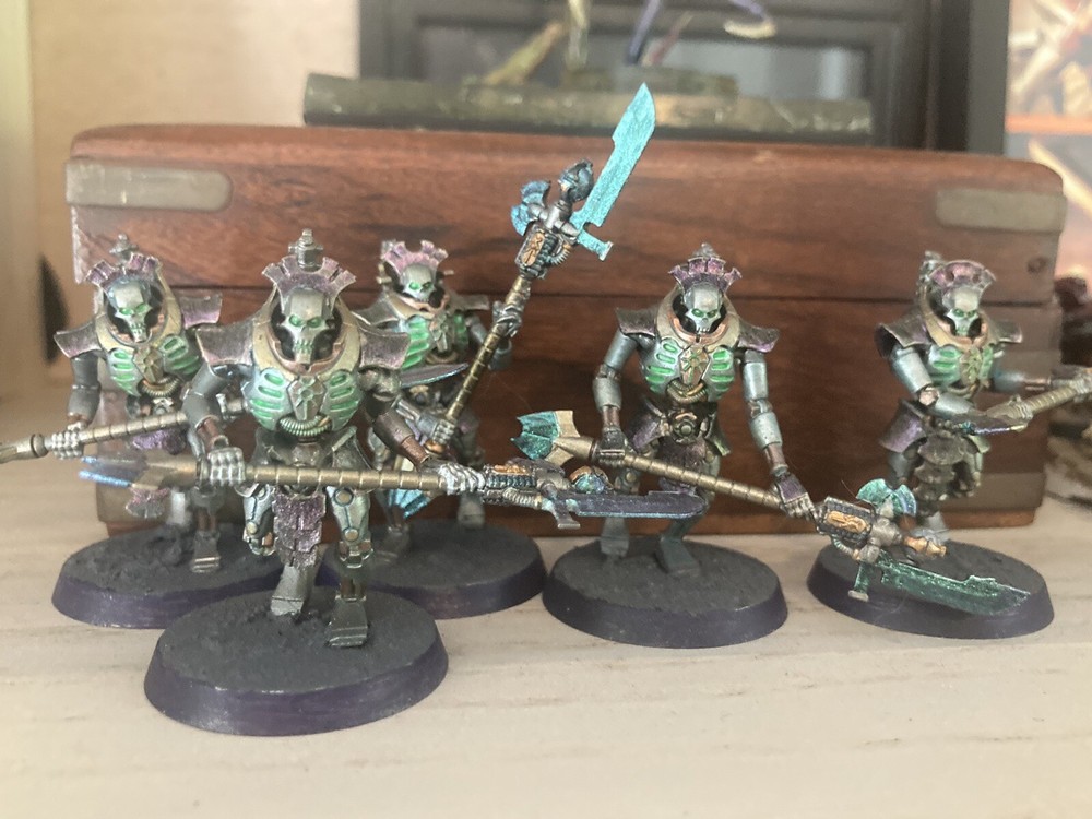 Necron Lychguards And Outpost Terrain