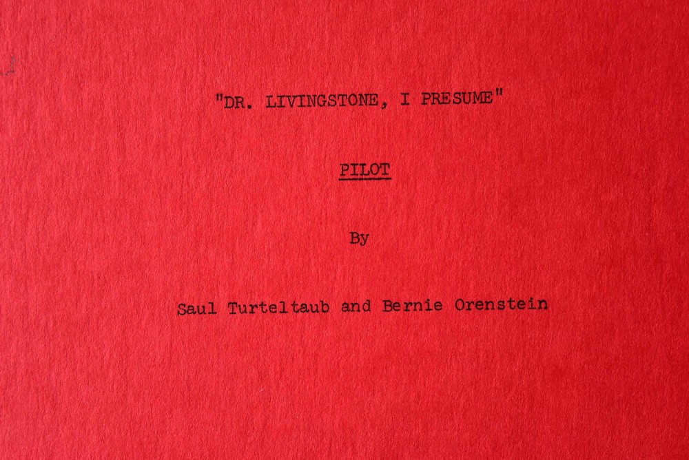 1969 " Dr. Livingstone, I Presume " Pilot Original Final Draft Screenplay Script