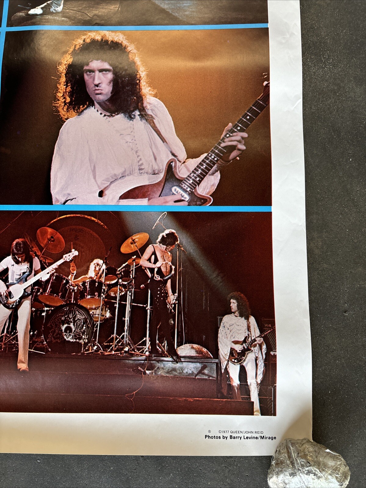 Queen collage large Poster Vintage 1977 rock 42" x58" C2072