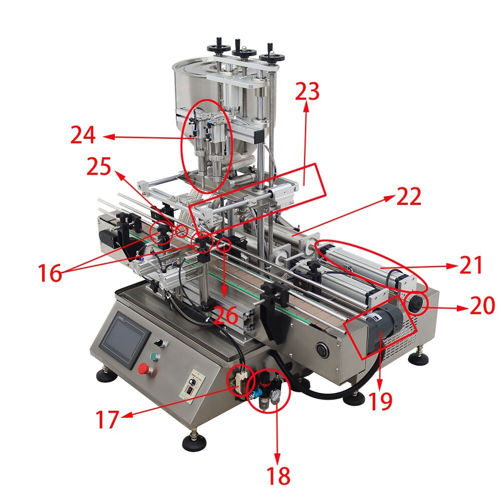 New Double Head 110V Desktop Fully Automatic Paste Filling Machine 100-1000ml