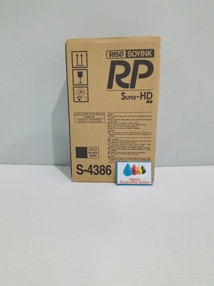 Risograph S-4386 Black Ink Cartridge