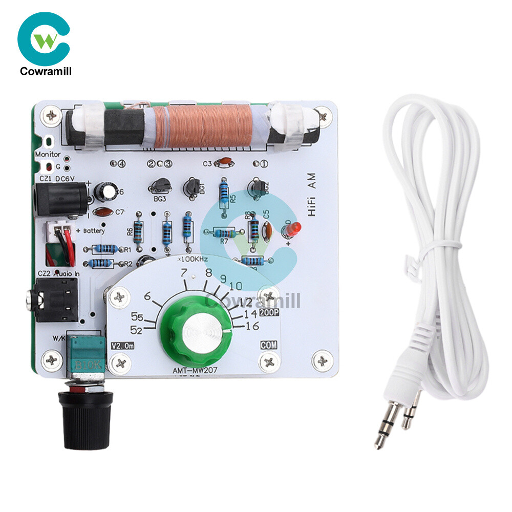 Medium Wave Radio Board AM Radio Transmitter DIY Circuit Board 525~1605kHz 6V