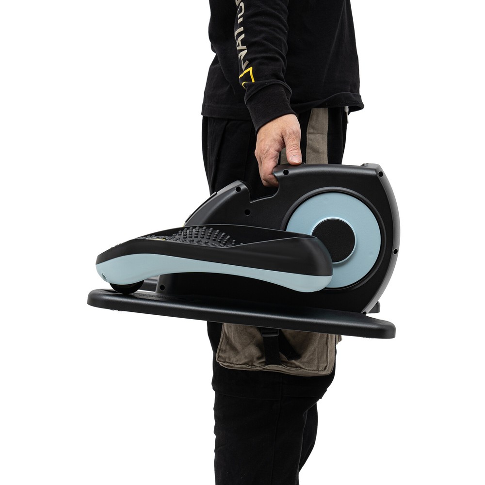 Electric Elliptical Trainer with Remote, LCD Screen, and Compact Design