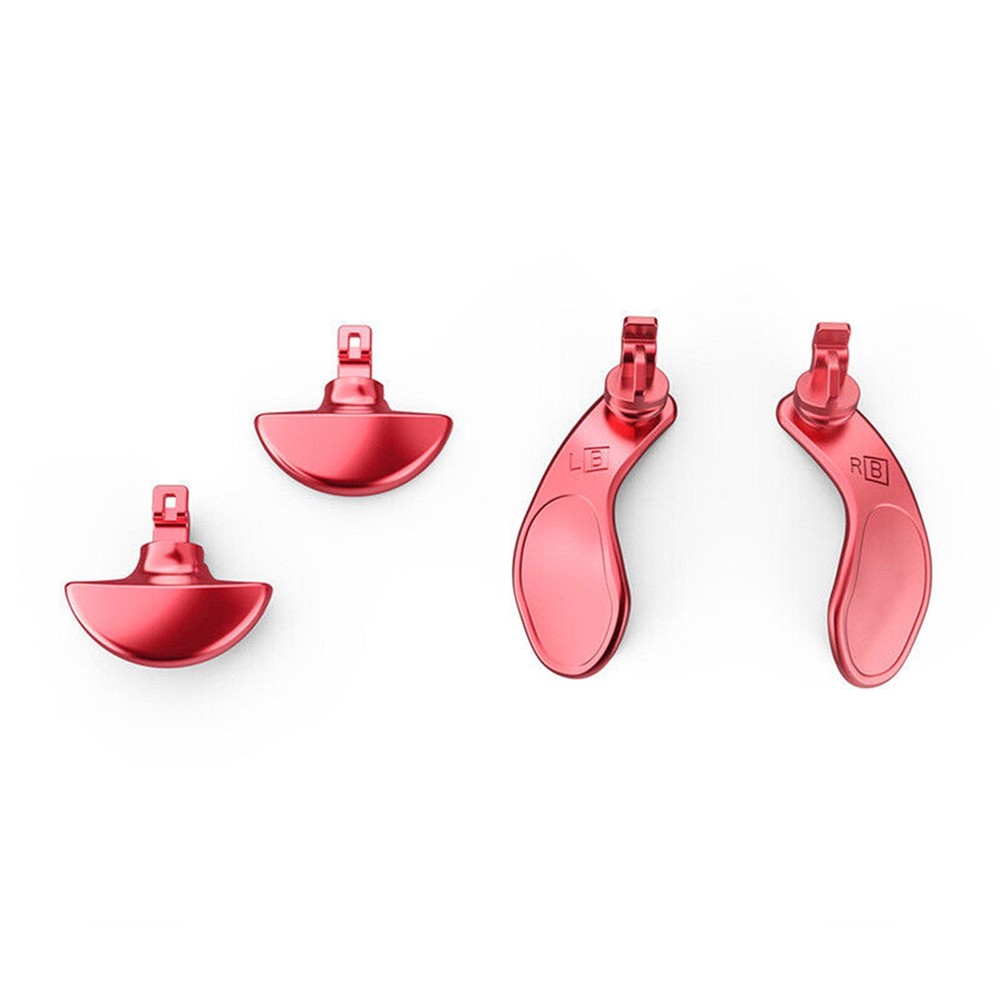 4PCS Red Stainless Steel Back Button Paddles Fit For PS5 Edge Controller