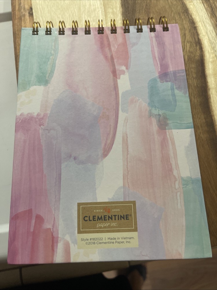 6" x 8" 100 Sheet Lined Spiral Notepad (Metallic Brushstroke