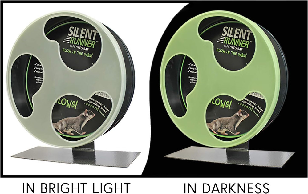 Silent Runner Glow Wheel - 12" Regular - Silent, Fast, Durable Exercise Wheel -