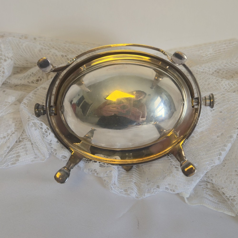 Victoria Silver Plated Dome Roll Top Dish Server Warmer Tableware