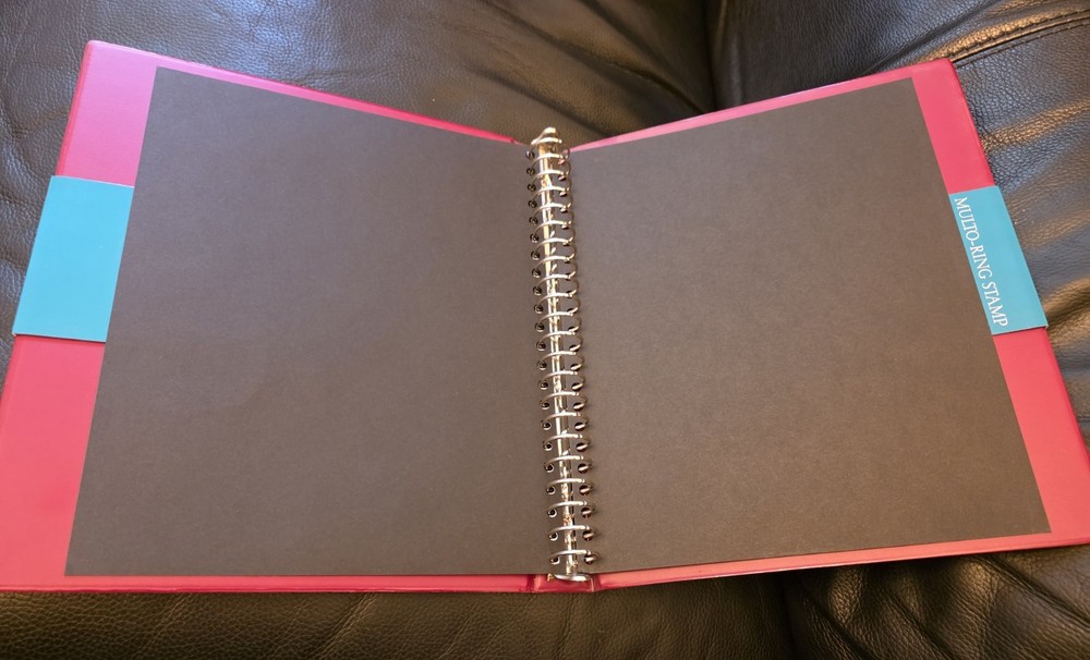 New WHS Red Multo Ring Multi Ring Stamp Album No insert Pages, Album Only