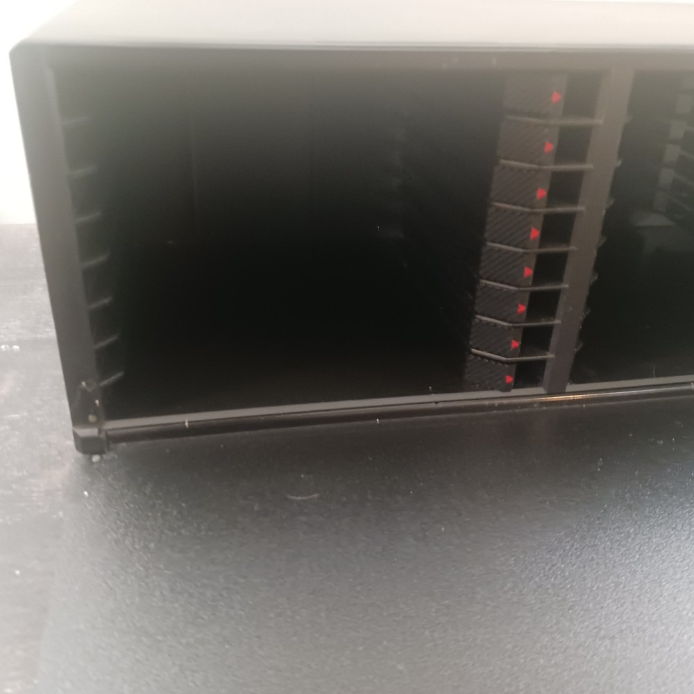 Laserline CD Storage 24 Case Push Button Door Black Push Button