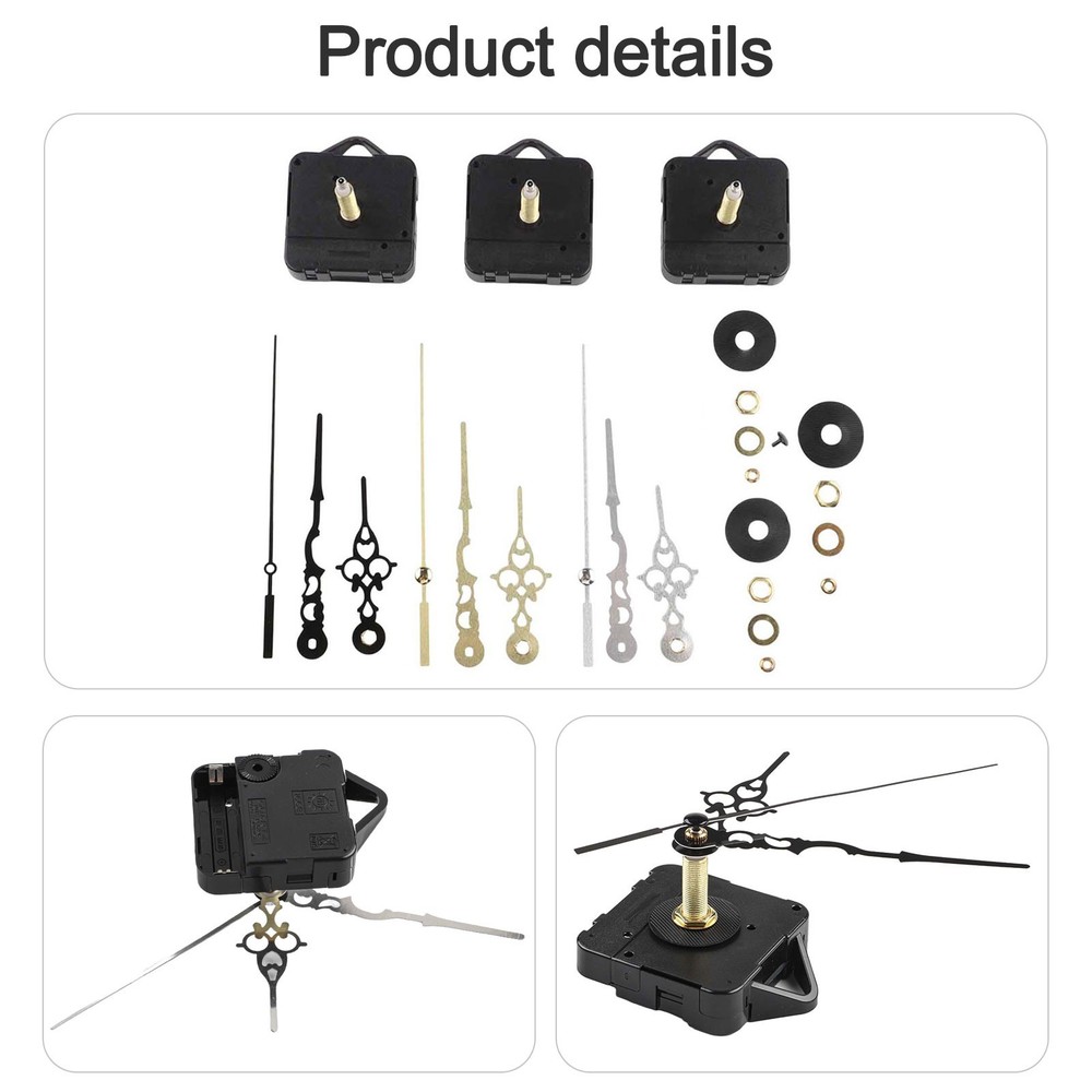 Complete Kit Content Clock Mechanism DIY Clock Kit Accurate Timekeeping