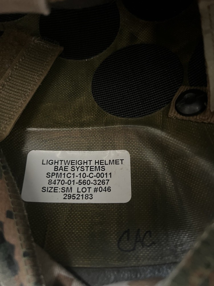 USMC Lightweight Helmet LWH Small – BAE Systems