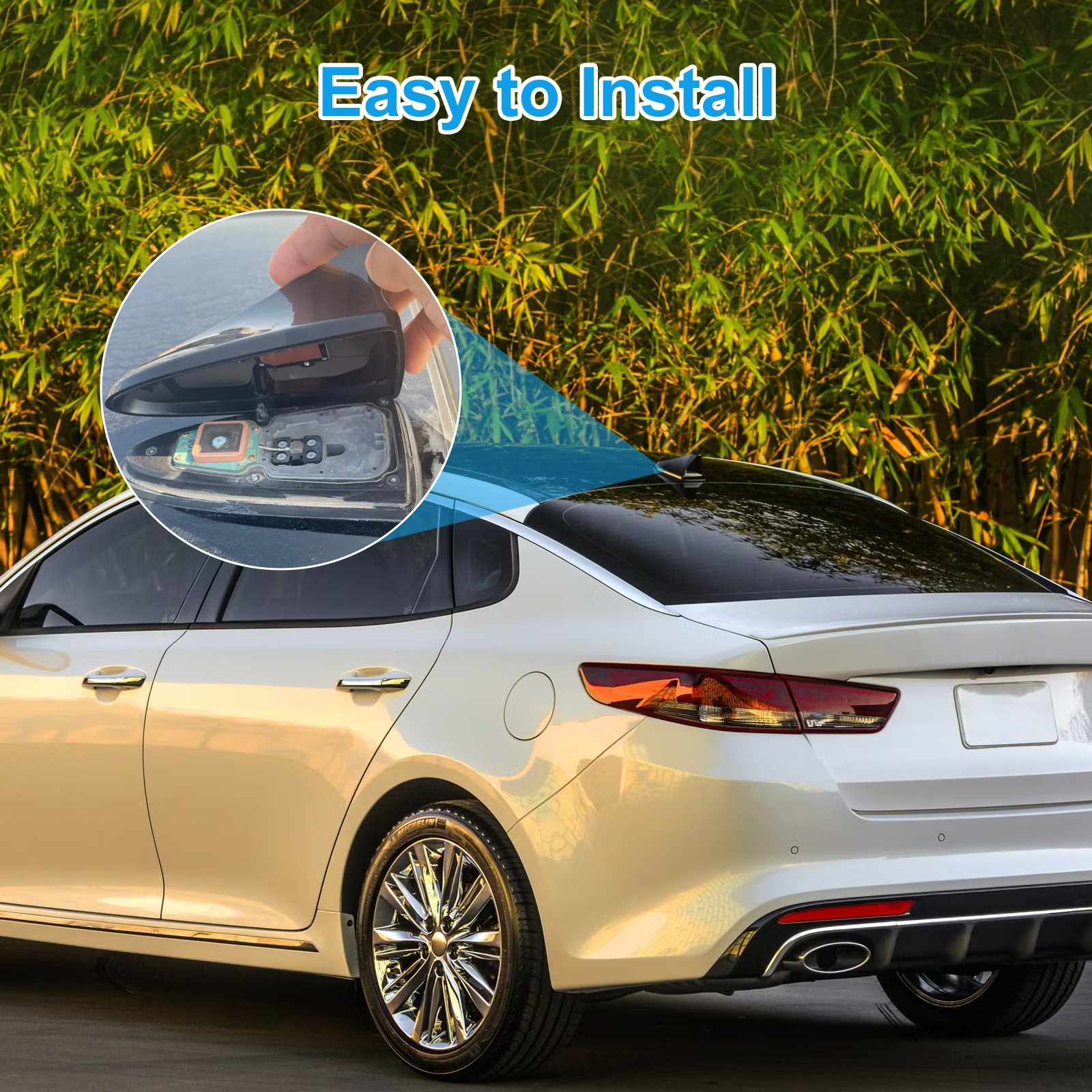 For Kia Optima 2014-2020 Shark Roof Fin Antenna Cover Signal Radio AM/FM Aerial