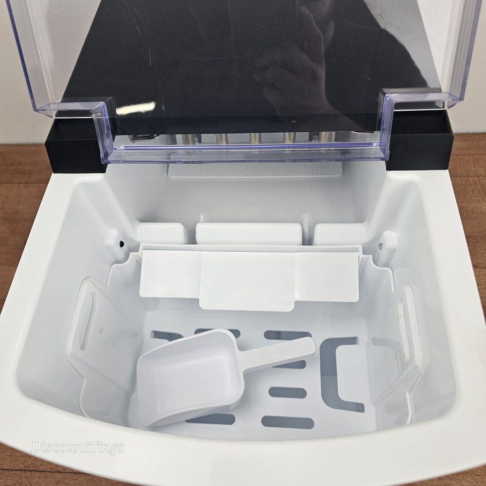 Igloo ICEB33BS Automatic Electric Countertop 33 LB Ice Maker, Black Stainless