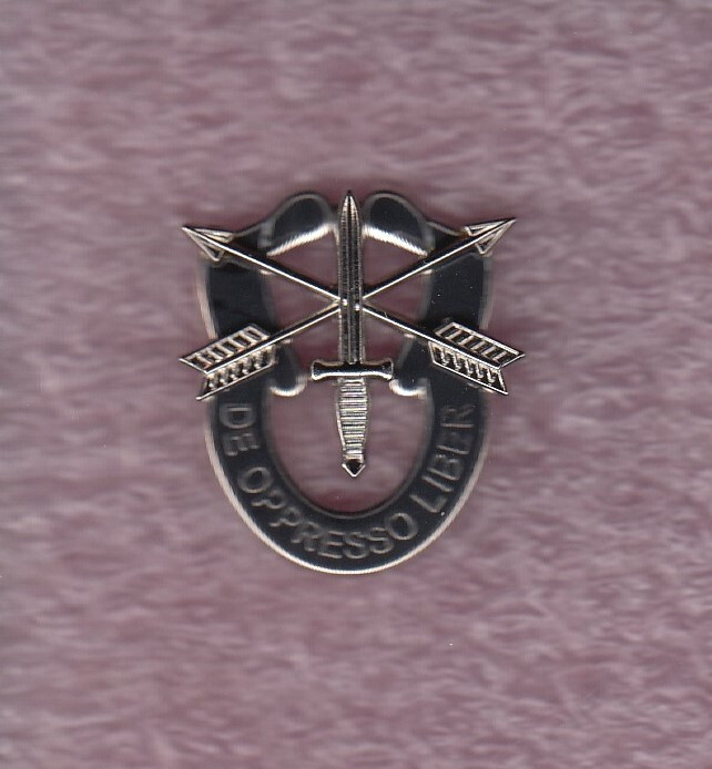 US Army Special Forces Groups Airborne SFGA beret crest DUI 1.1/8" badge c/b