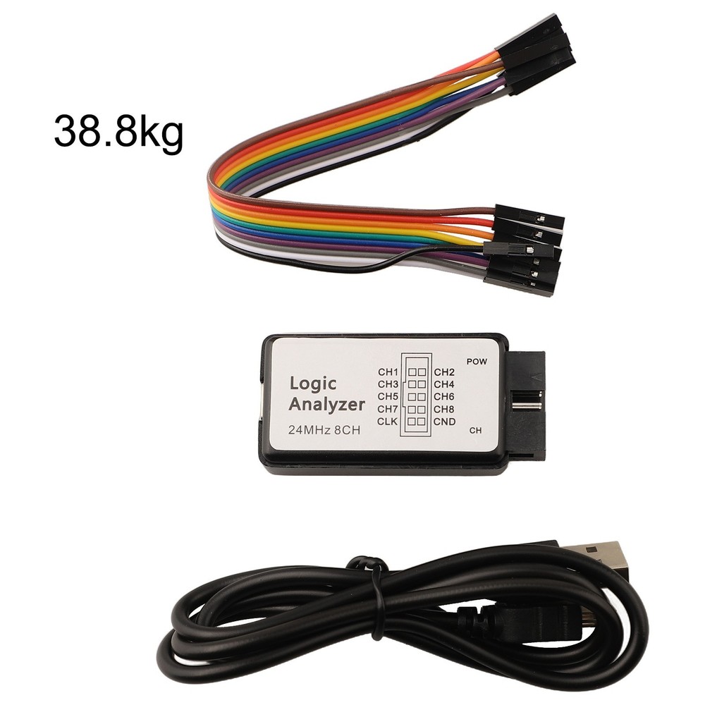 USB Logic Analyzer 24M Sampling 8 Channels Microcontroller Debugging Tool