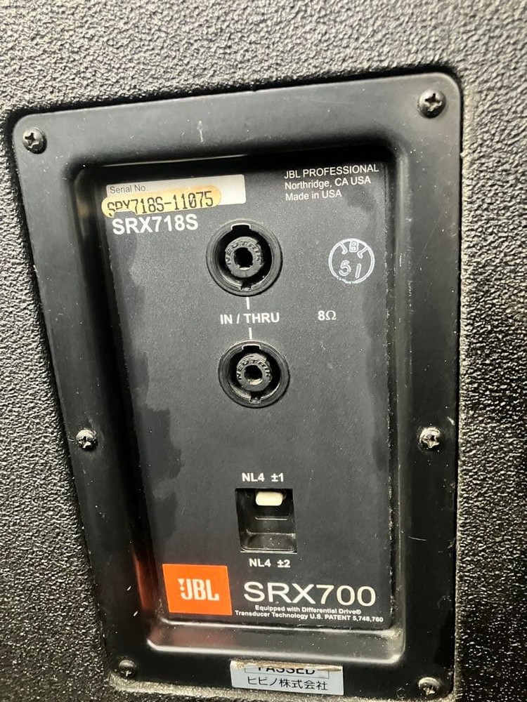 JBL SRX718S Subwoofer 1 Unit