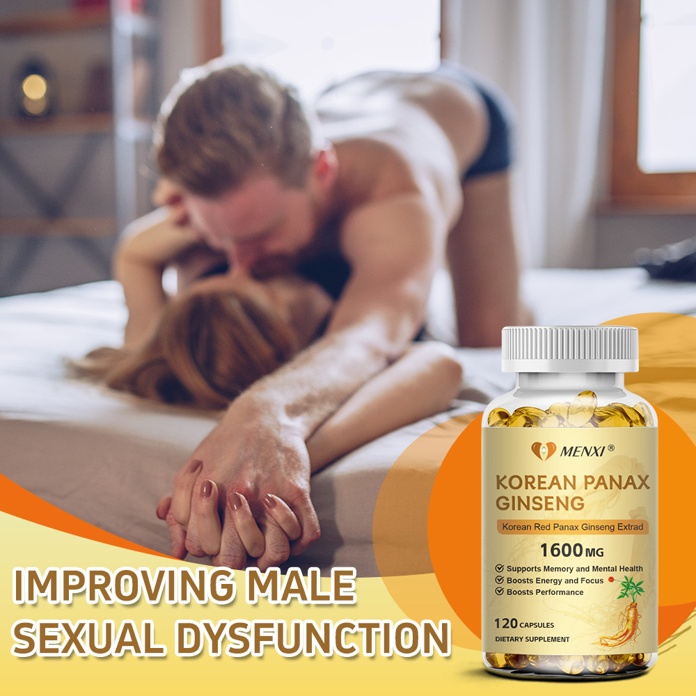 Korean Red Panax Ginseng 1600mg - 240 Capsules - Extra Strength Highest Potency