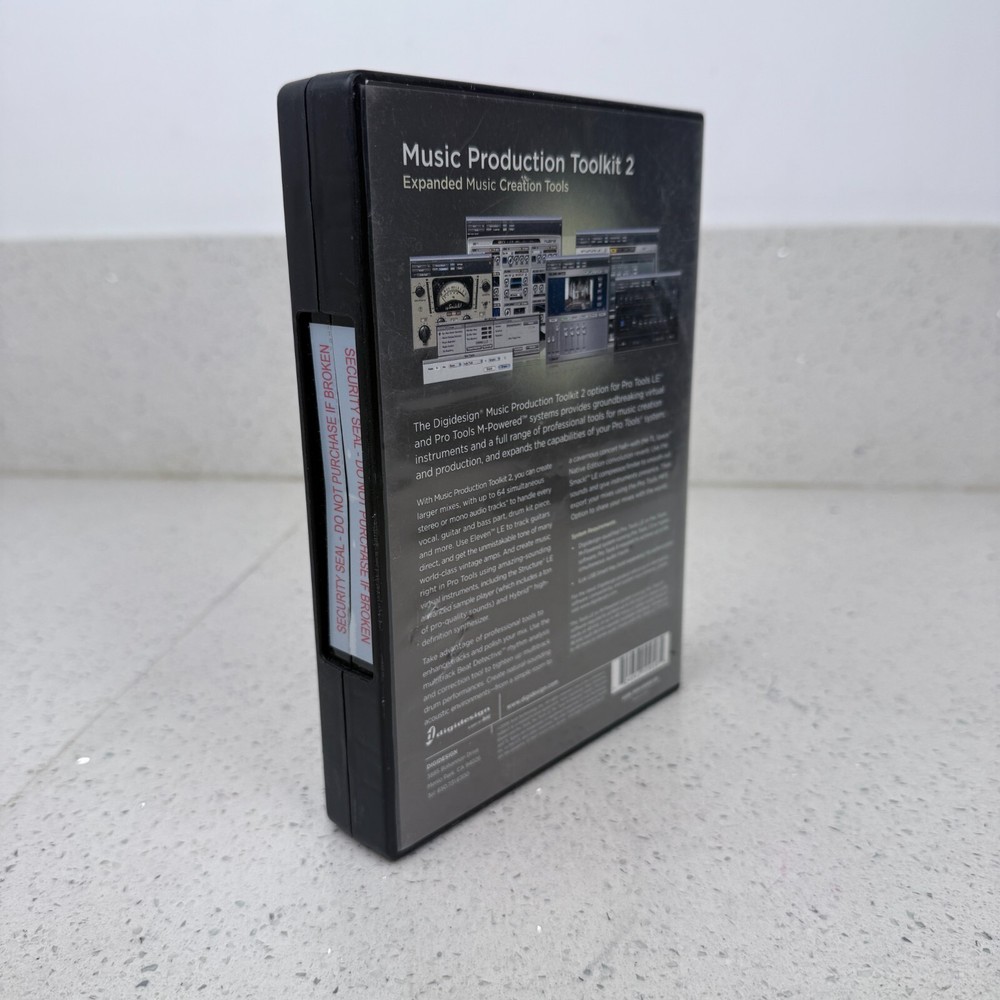 Digidesign Music Production Toolkit 2 Software Does Not Include License.