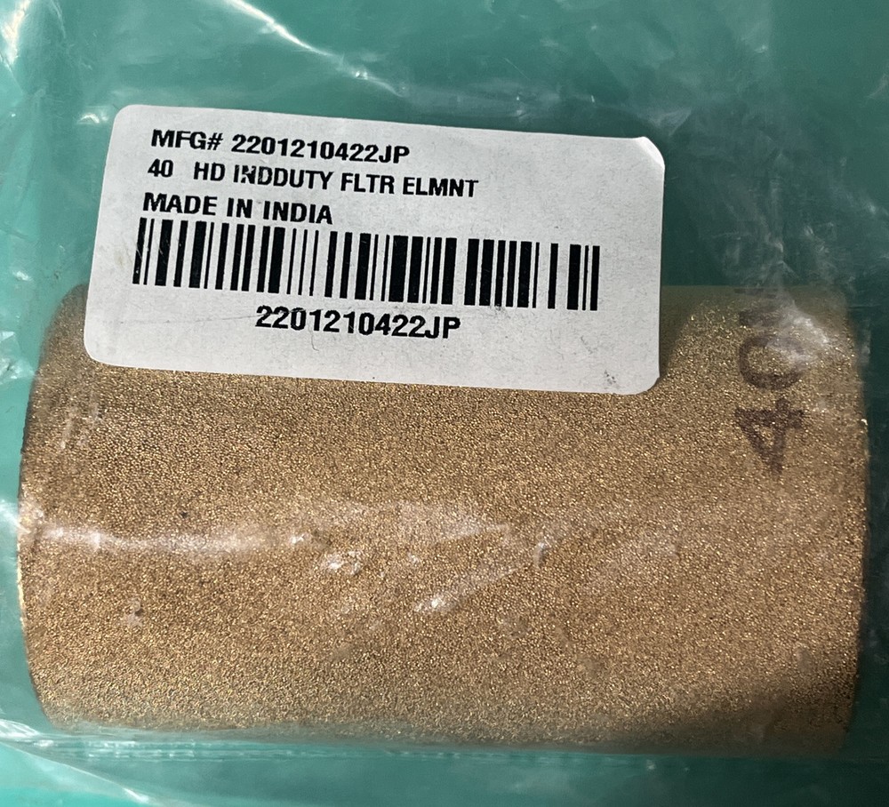 Jupiter Pneumatics, Replacement Filter Element 40 Micron, Ind. Duty 2201210422JP